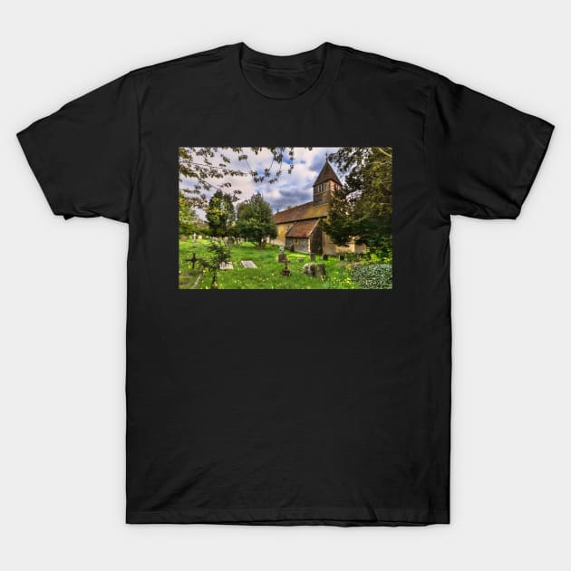 The Churchyard at St Laurence Tidmarsh T-Shirt by IanWL